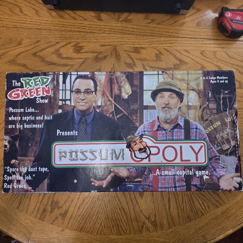 Vintage 2003 The Red And Green Show Monolopy Possumopoly Board Game